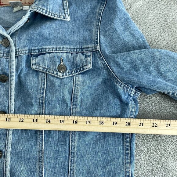 The Territory Ahead Denim Jacket L 100% Cotton Button-Front  Blue  0668 - Picture 5 of 7